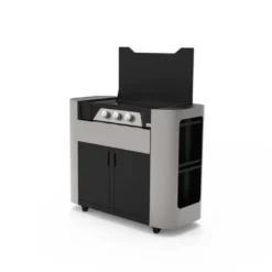 LE MARQUIER Plancha avec meuble Exclusive Gaz 375 Duo Edition meuble et couvercle