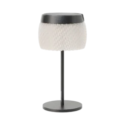 LES JARDINS LOLIE - Lampe de table H 28 cm solaire & rechargeable 200 LM maille CRISTAL