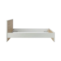 Lit avec tiroir de rangement en option décor bois Palerme