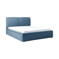 Lit avec tiroir de rangement tissu Perline