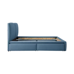 Lit avec tiroir de rangement tissu Perline