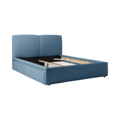 Lit avec tiroir de rangement tissu Perline