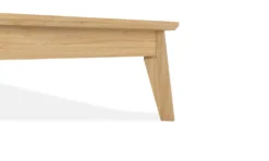 Lit bois avec tête de lit tissu Atia