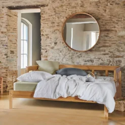 Lit extensible bois massif avec tiroir de rangement en option Tanguy