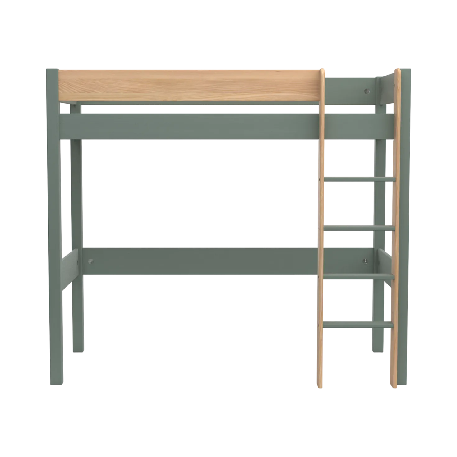 Lit mezzanine Sylvio bois massif