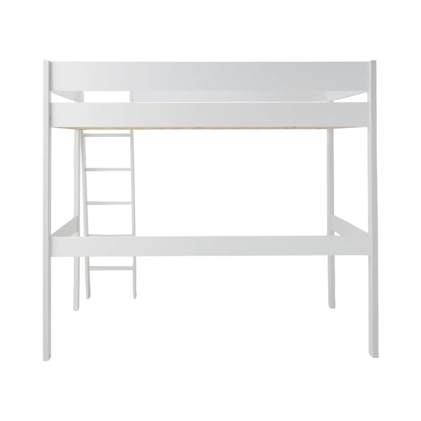 Lit mezzanine 140 x 190 cm bois massif avec bureau en option Timon