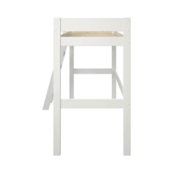 Lit mezzanine 90 x 190 cm bois massif avec bureau en option Timon
