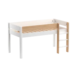 Lit mi-hauteur Sylvio bois massif