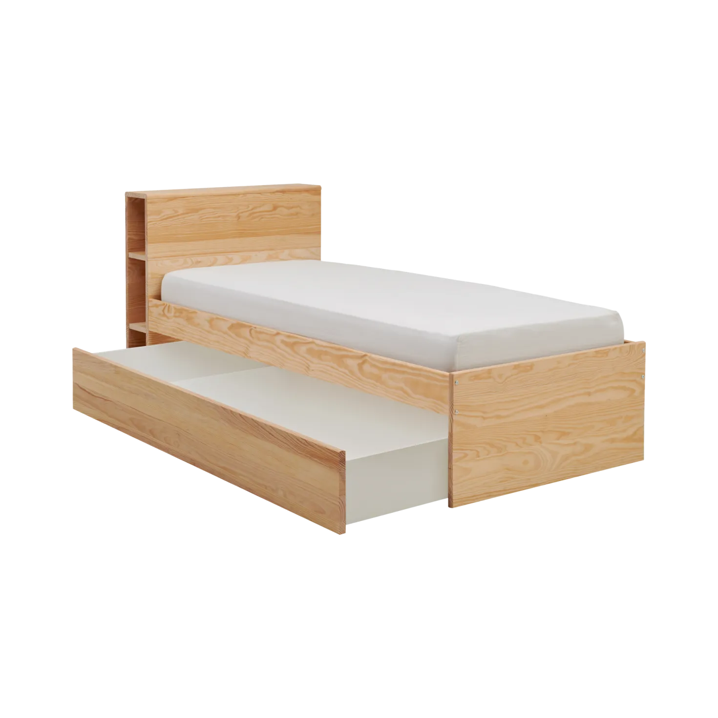Lit rangement bois massif Sebastian