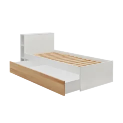 Lit rangement bois massif Sebastian