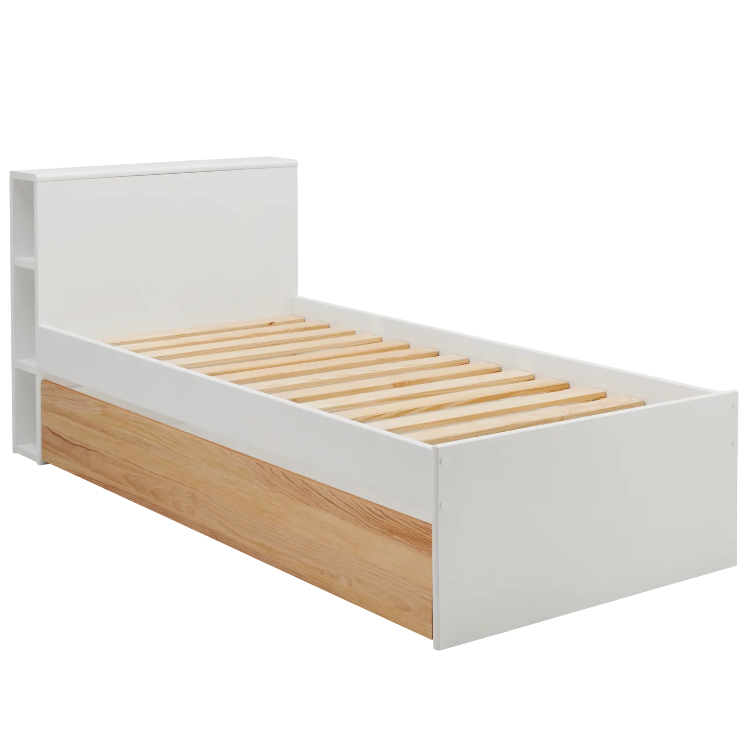 Lit rangement bois massif Sebastian