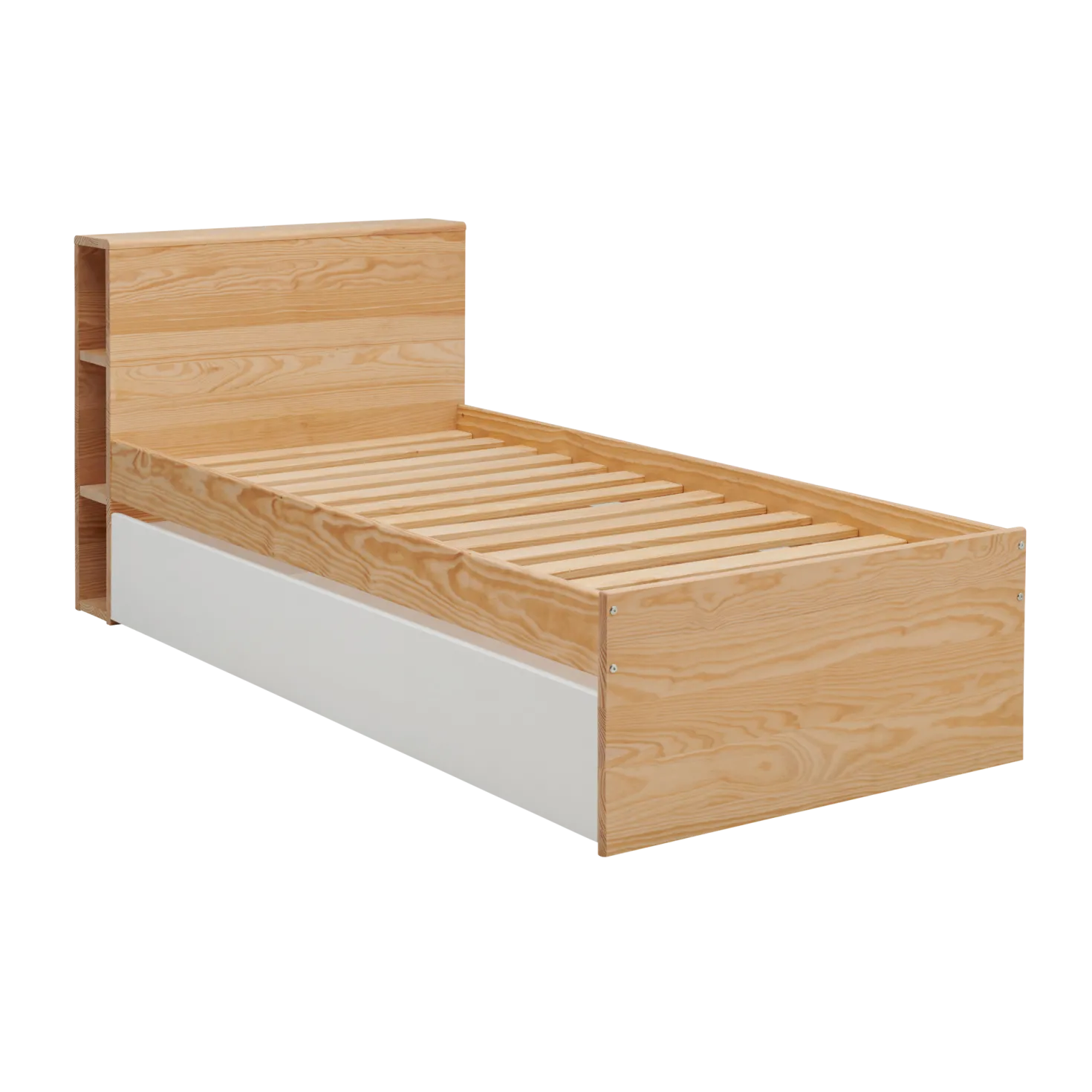 Lit rangement bois massif Sebastian