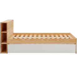 Lit rangement bois massif Sebastian