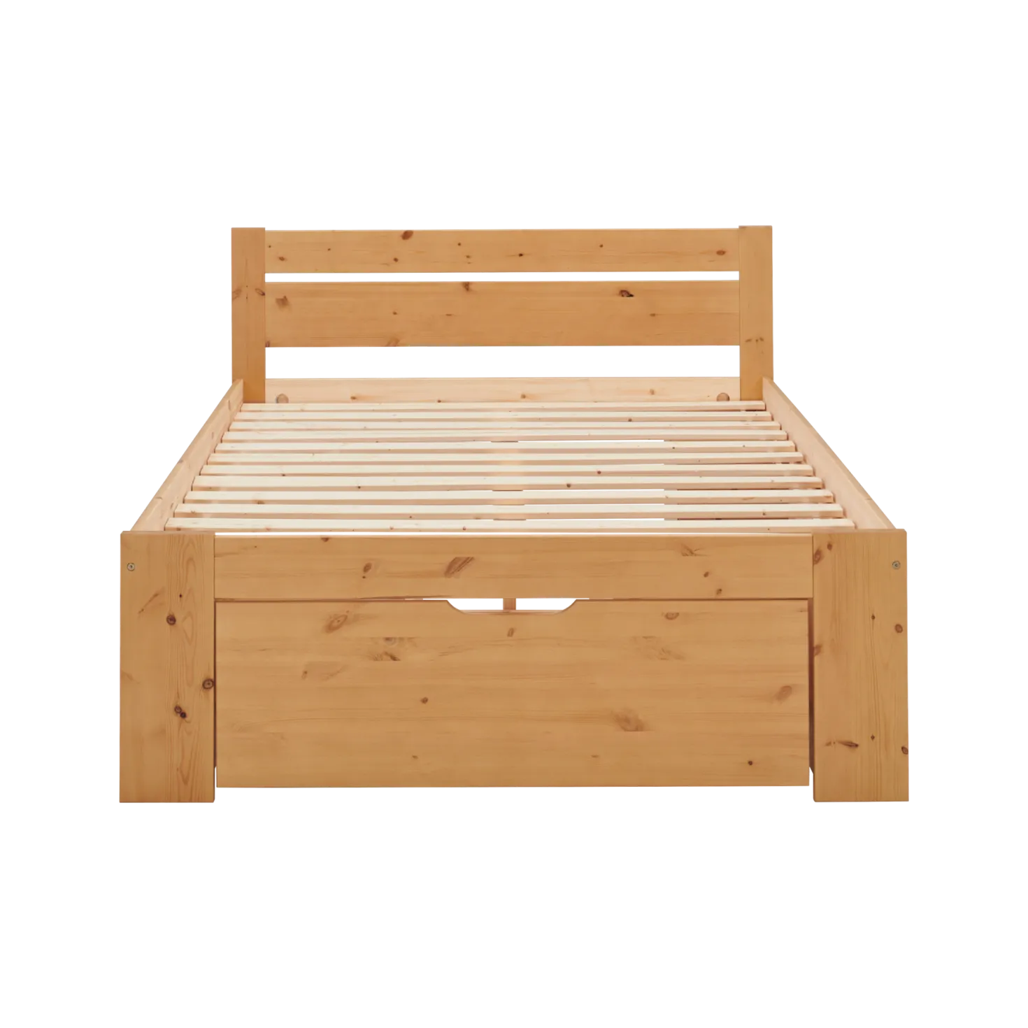 Lit rangement bois massif Tara