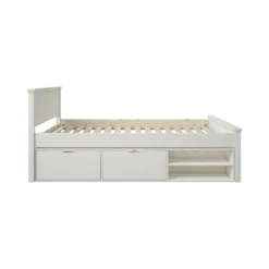 Lit rangement bois massif Thilia