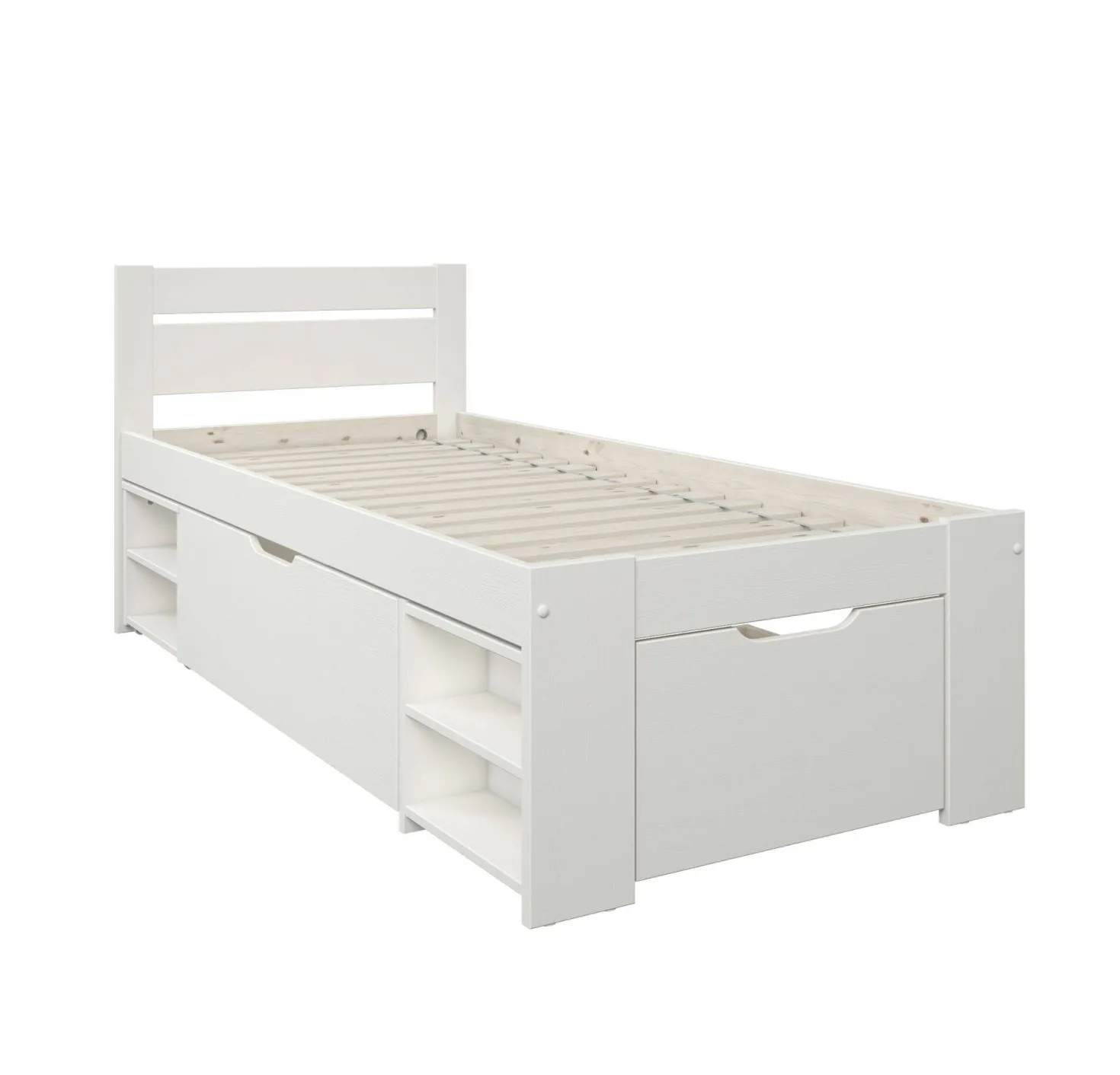 Lit rangement enfant bois massif Tara