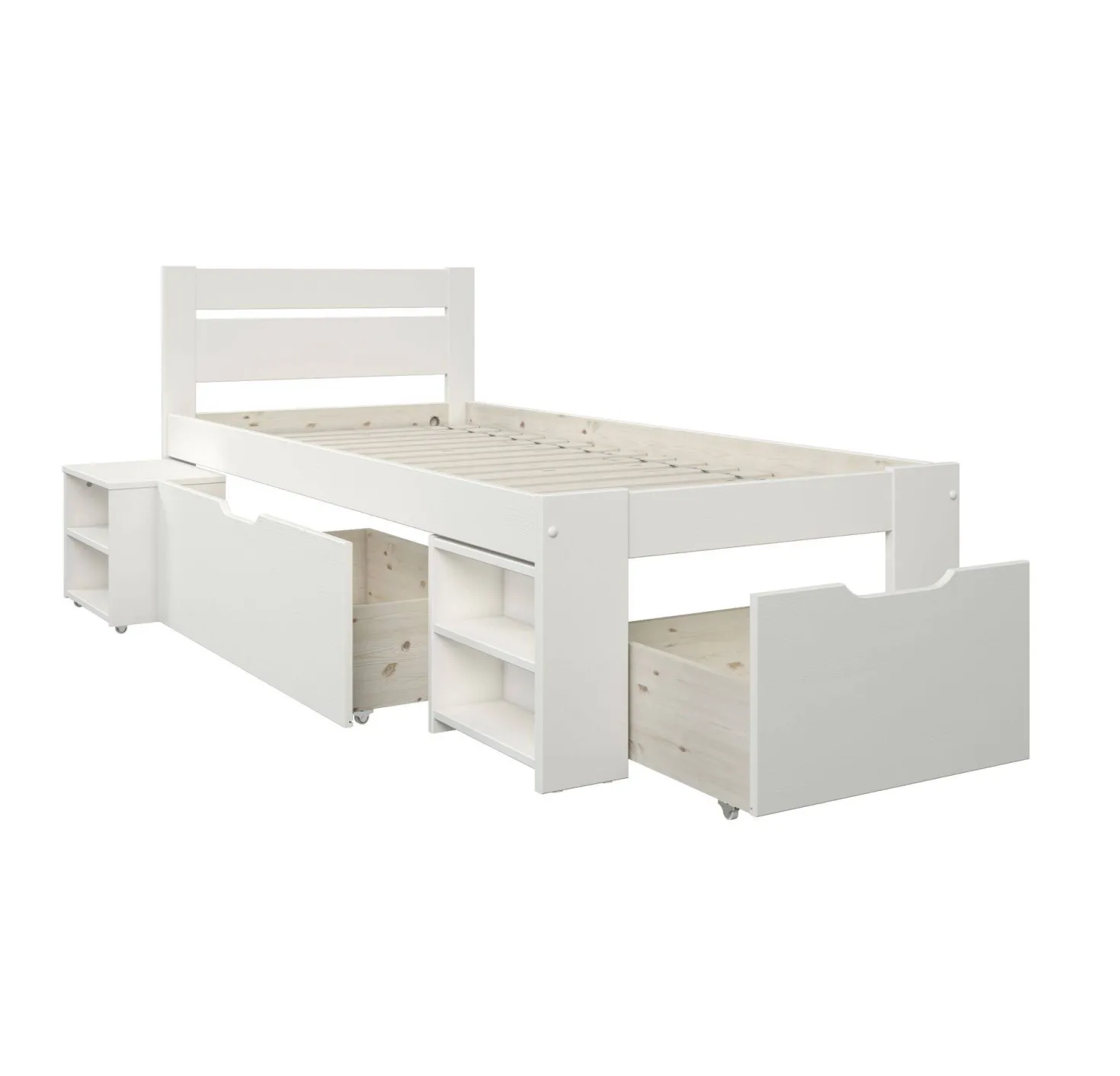Lit rangement enfant bois massif Tara