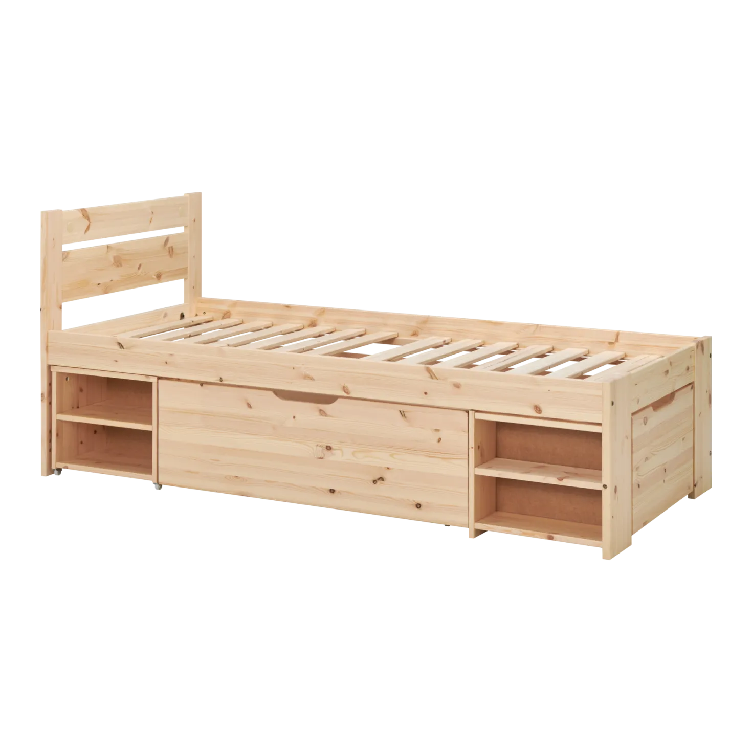 Lit rangement enfant bois massif Tara
