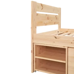 Lit rangement enfant bois massif Tara