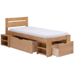 Lit rangement enfant bois massif Tara