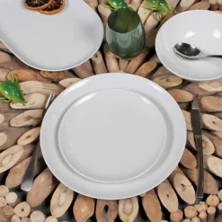 Lot de 6 assiettes à dessert en porcelaine Boss