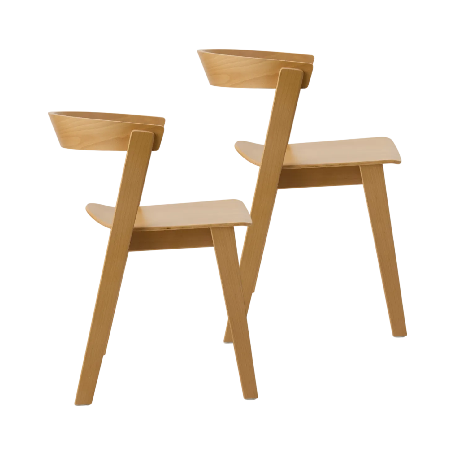 Lot de 2 chaises bois massif Teva