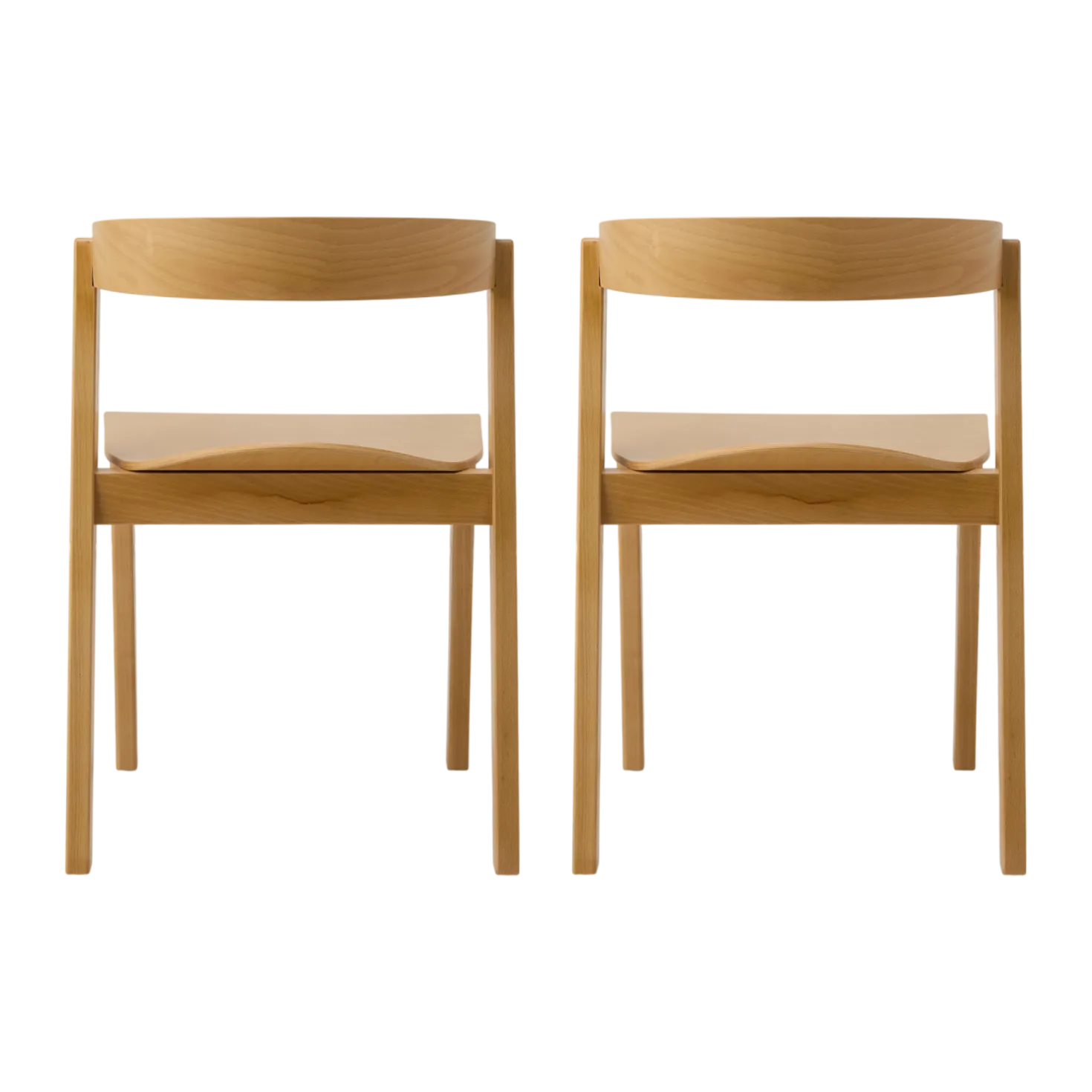 Lot de 2 chaises bois massif Teva