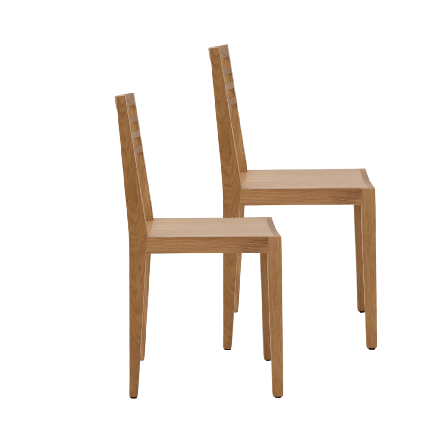 Lot de 2 chaises chêne massif Canelle