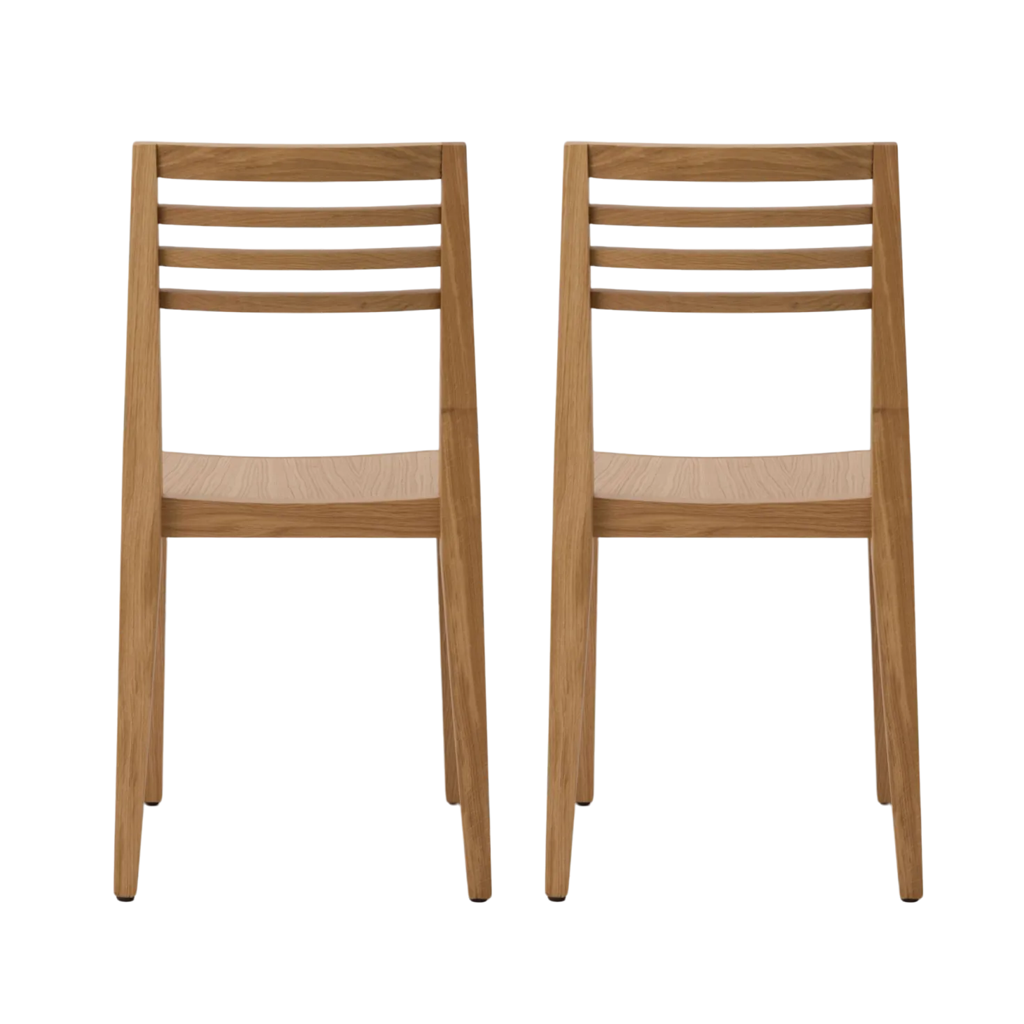 Lot de 2 chaises chêne massif Canelle