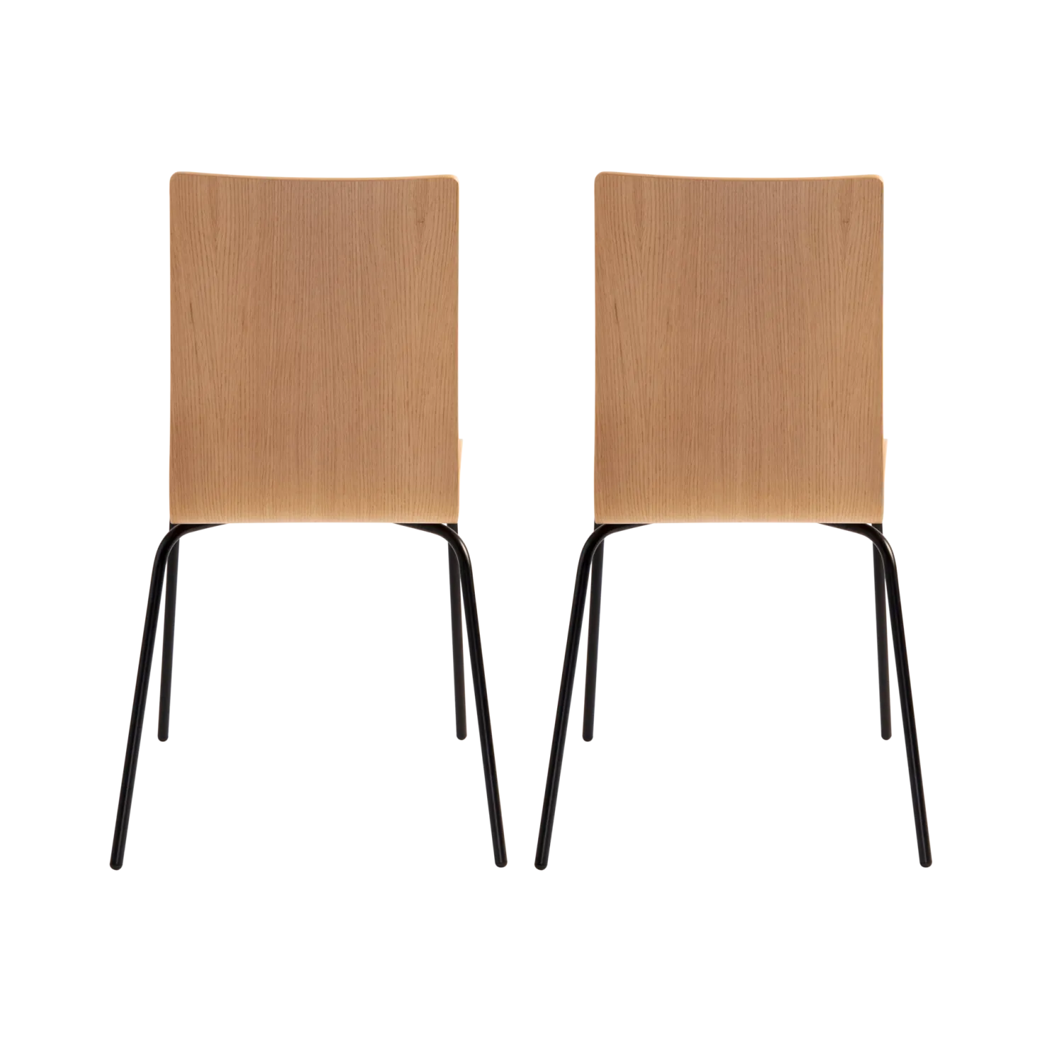 Lot de 2 chaises chêne Reda