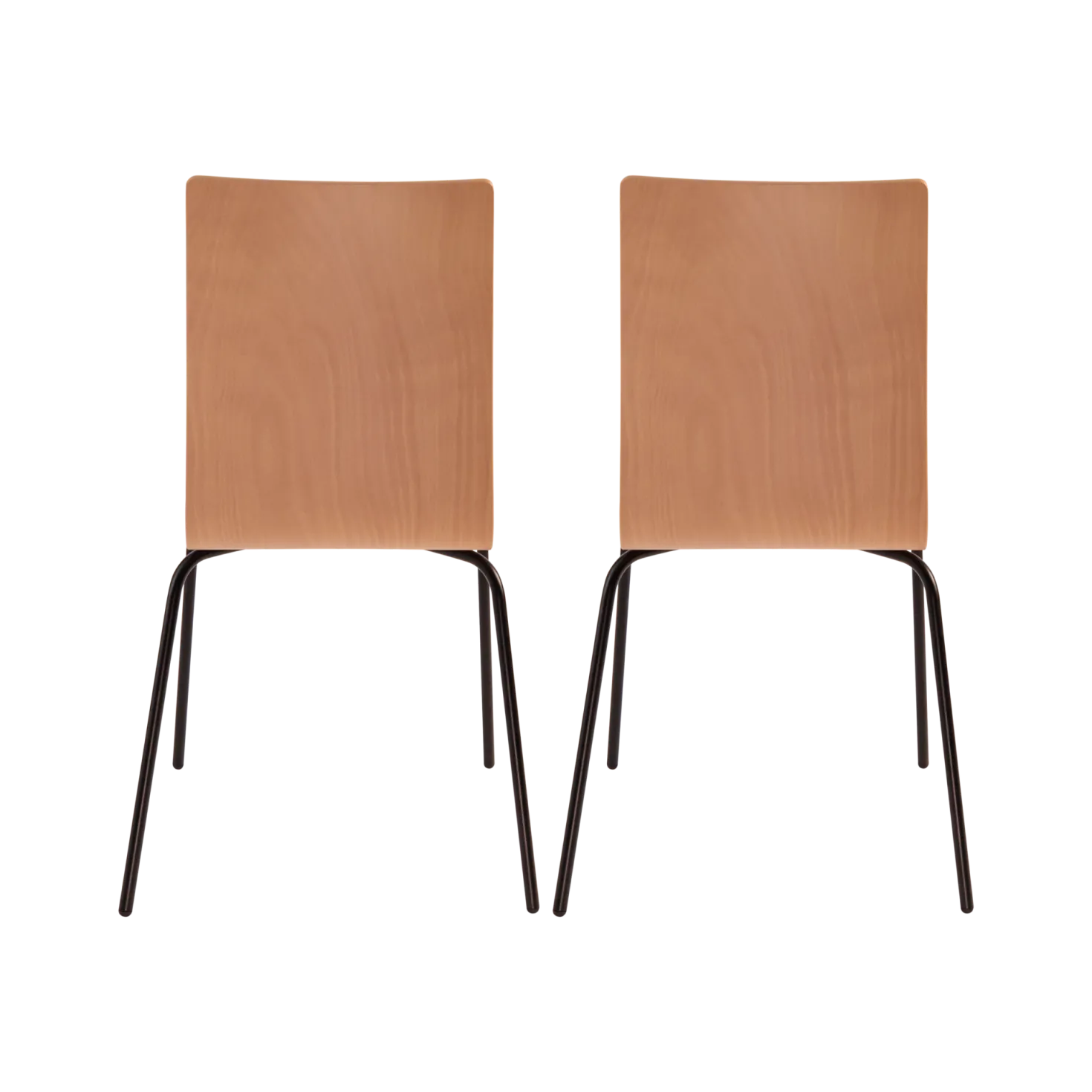 Lot de 2 chaises hêtre Reda