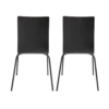 Lot de 2 chaises hêtre teinté Reda