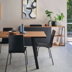 Lot de 2 chaises hêtre teinté Reda