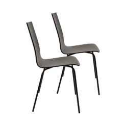 Lot de 2 chaises hêtre teinté Reda
