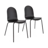 Lot de 2 chaises hêtre teinté Riaz
