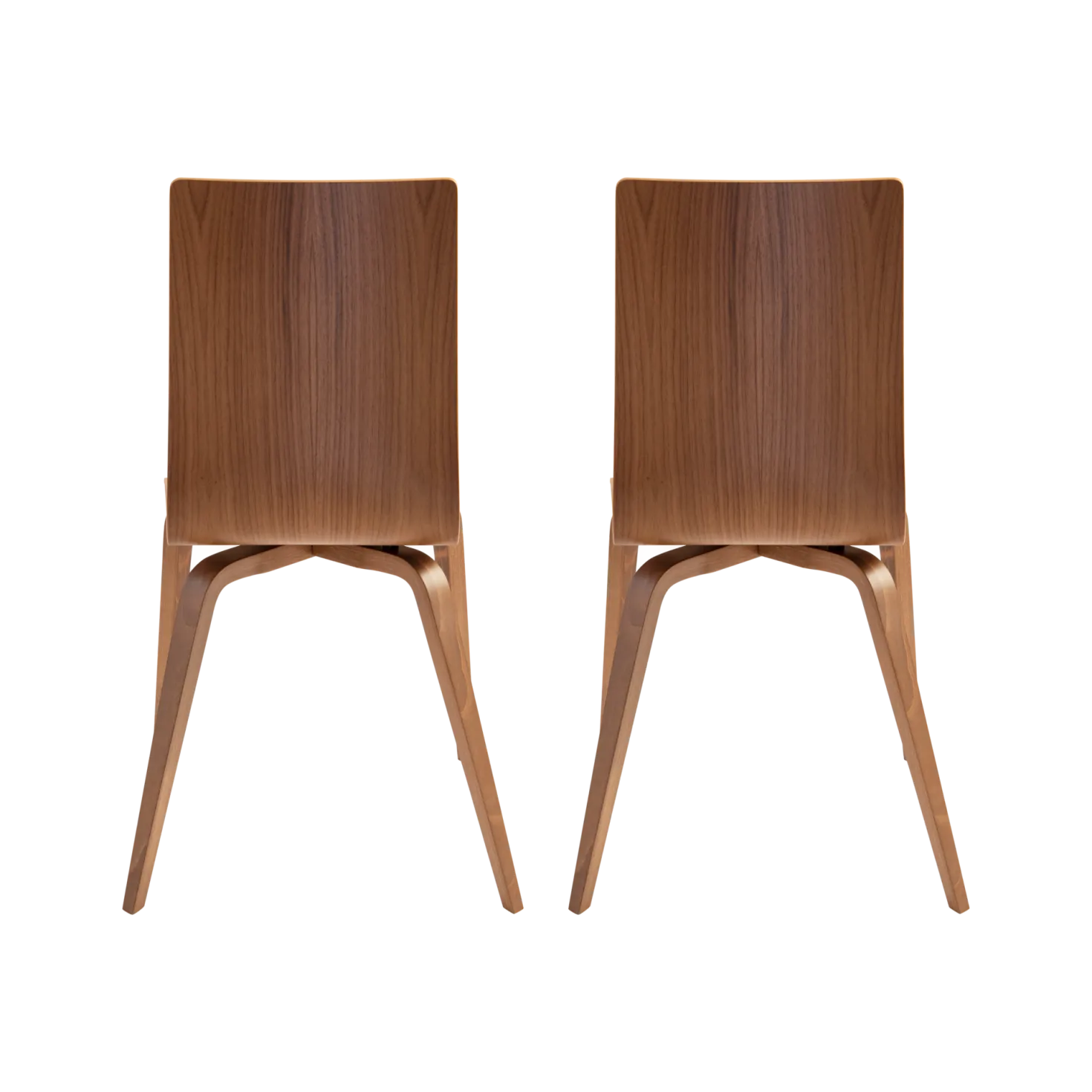 Lot de 2 chaises noyer Reda