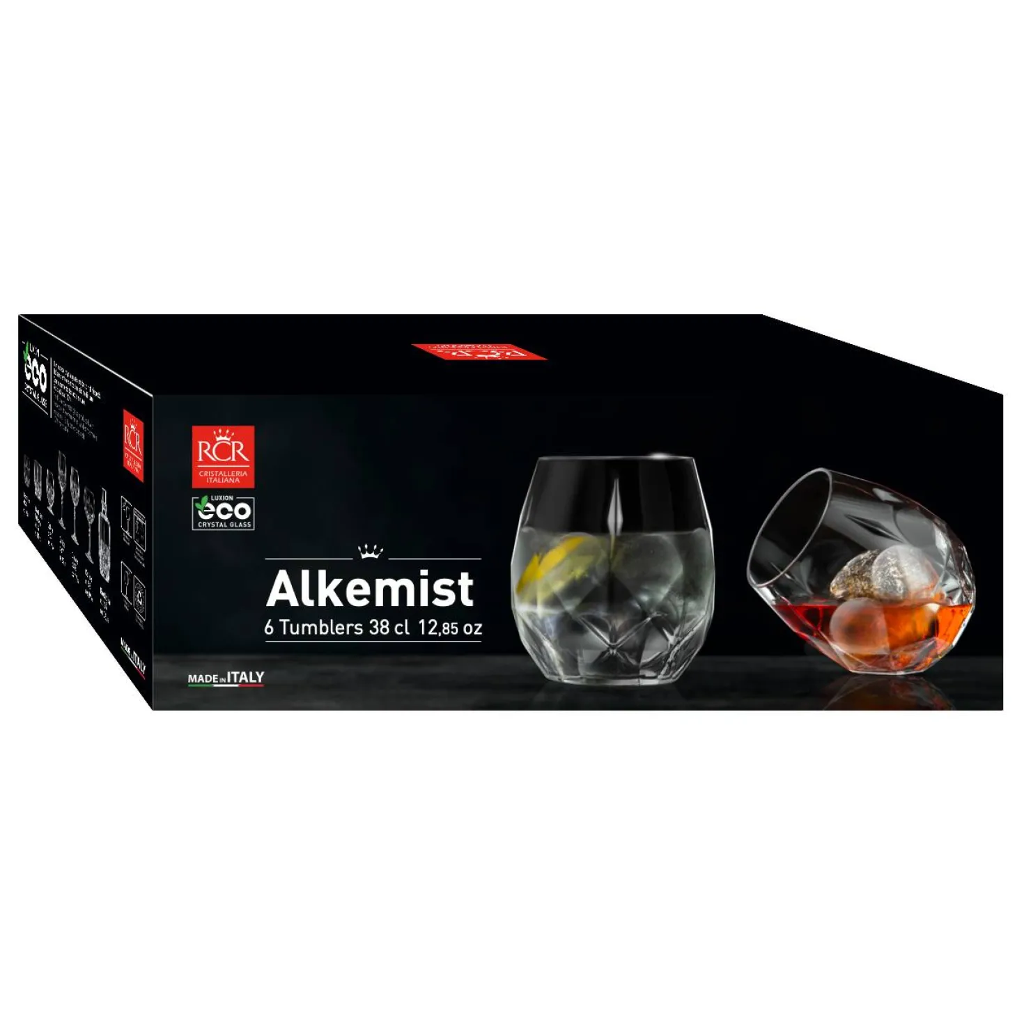 Lot de 6 chopes forme basse Alkemist 38 cl
