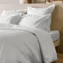 Lot de 2 draps housses bonnet 33 cm coton bio Fil & Sens