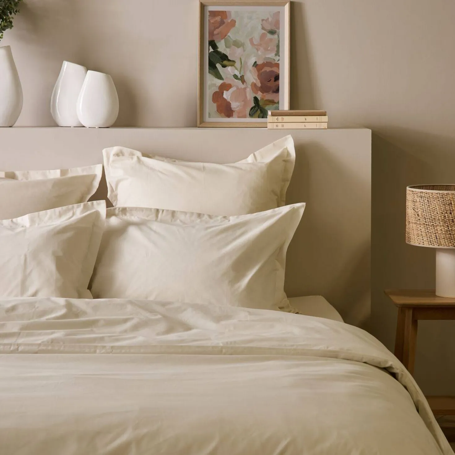 Lot de 2 draps housses matelas épais coton bio Fil & Sens