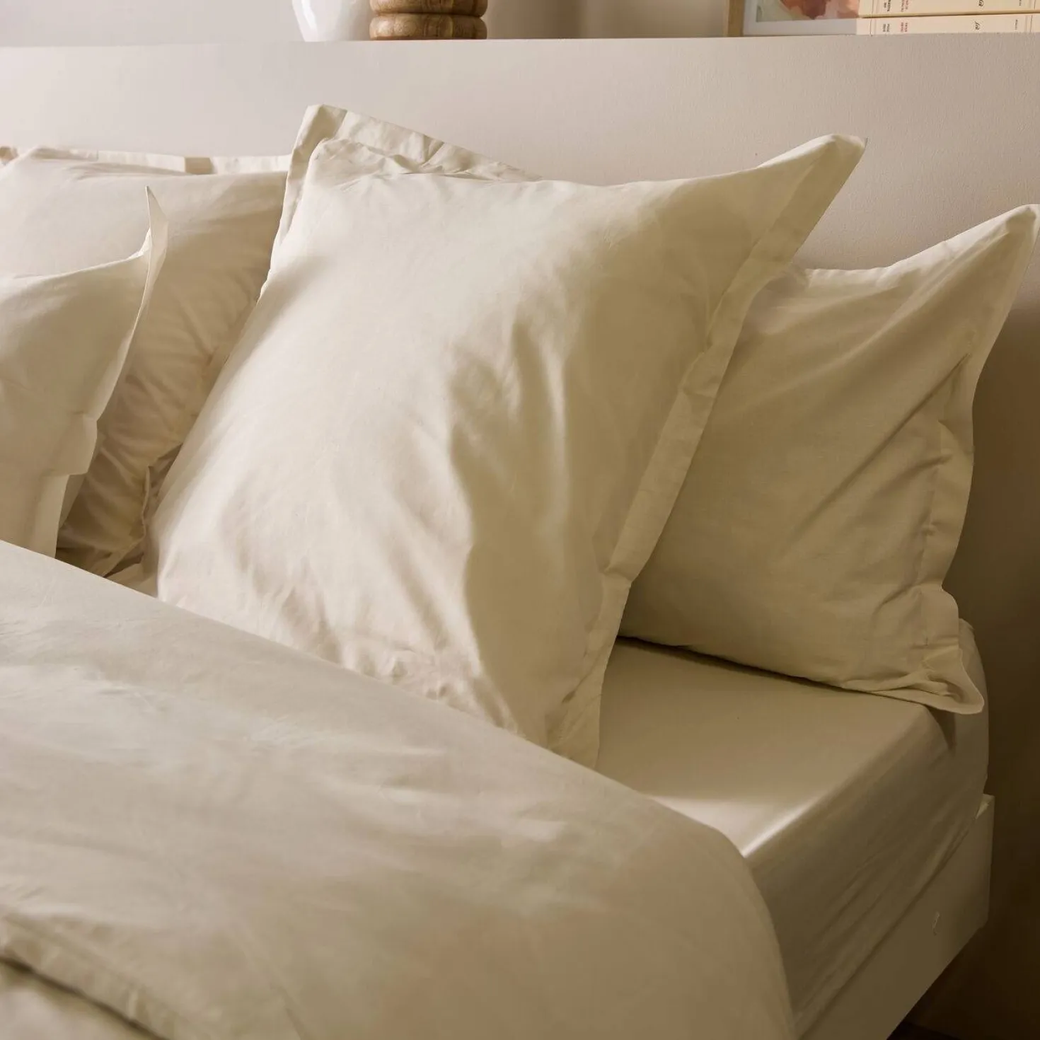 Lot de 2 draps housses matelas épais coton bio Fil & Sens