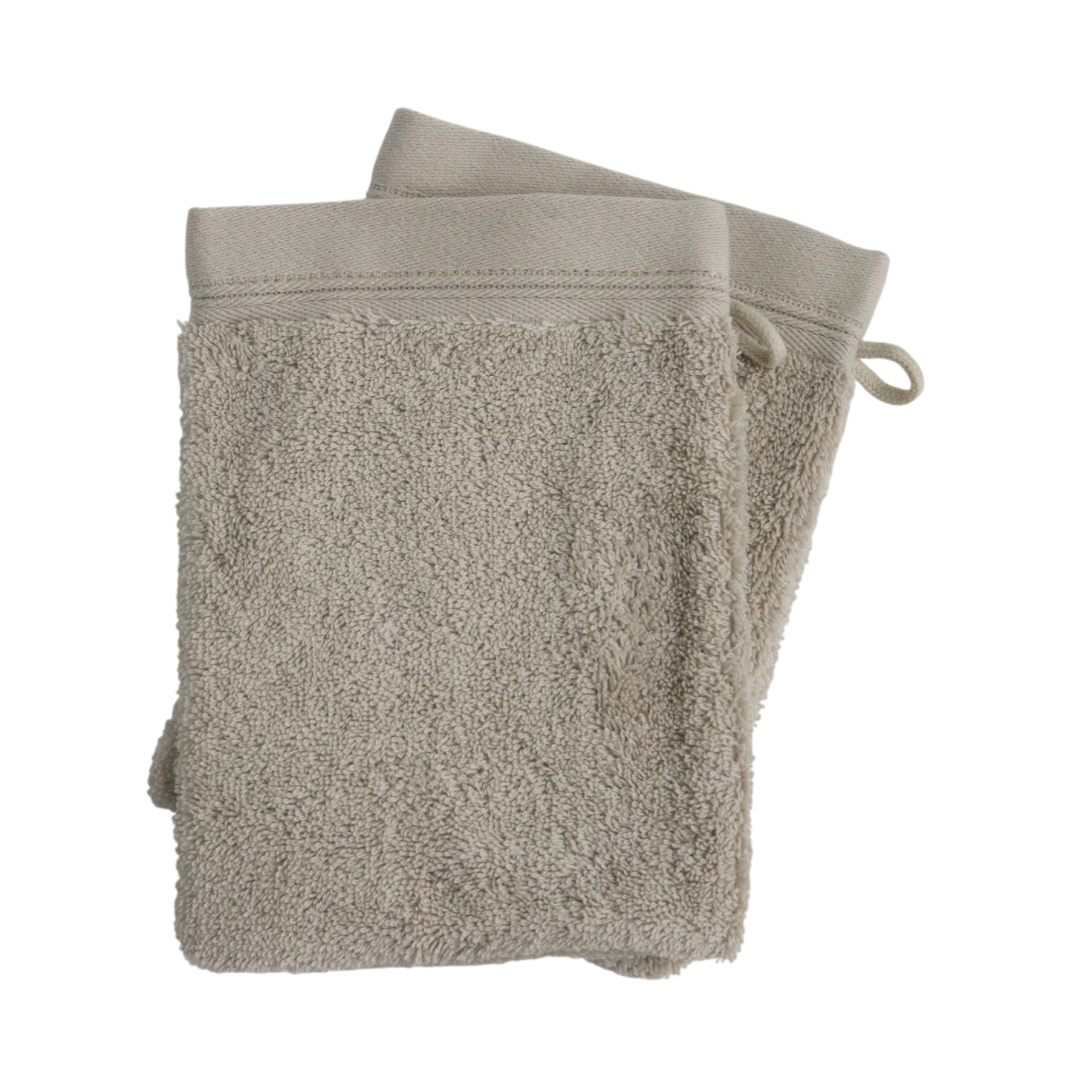 Lot de 2 gants de toilette coton Naïa