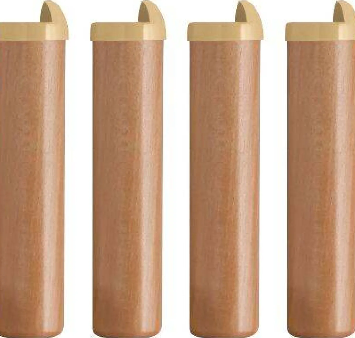 Lot de 4 pieds pour sommiers cadre métal