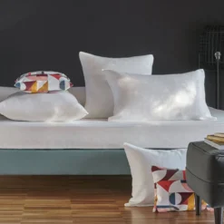 Lot de 2 protège oreillers molleton coton bio Mona