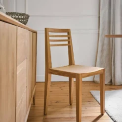 Lot de 2 rideaux coton lin Néo classique