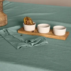 Lot de 6 serviettes coton lin Eline