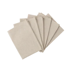 Lot de 6 sets de table enduit coton lin Laurie