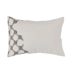 Lot de 2 taies d'oreiller coton lin Grand Hôtel