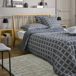 Lot de 2 taies d'oreiller percale Néo Rétro