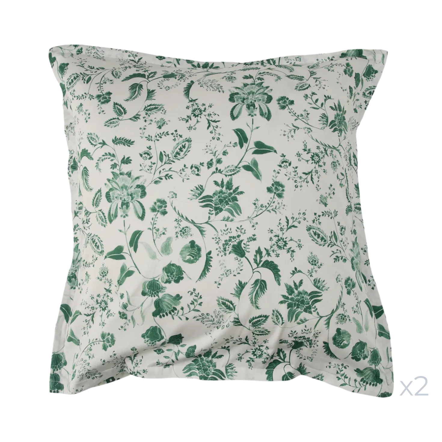 Lot de 2 taies d'oreiller satin Pondichéry