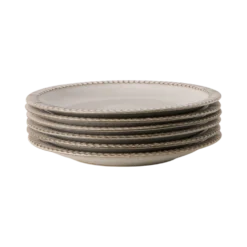 MARIA PT TERRACOTA Lot de 6 Assiettes plates D25cm Canelada